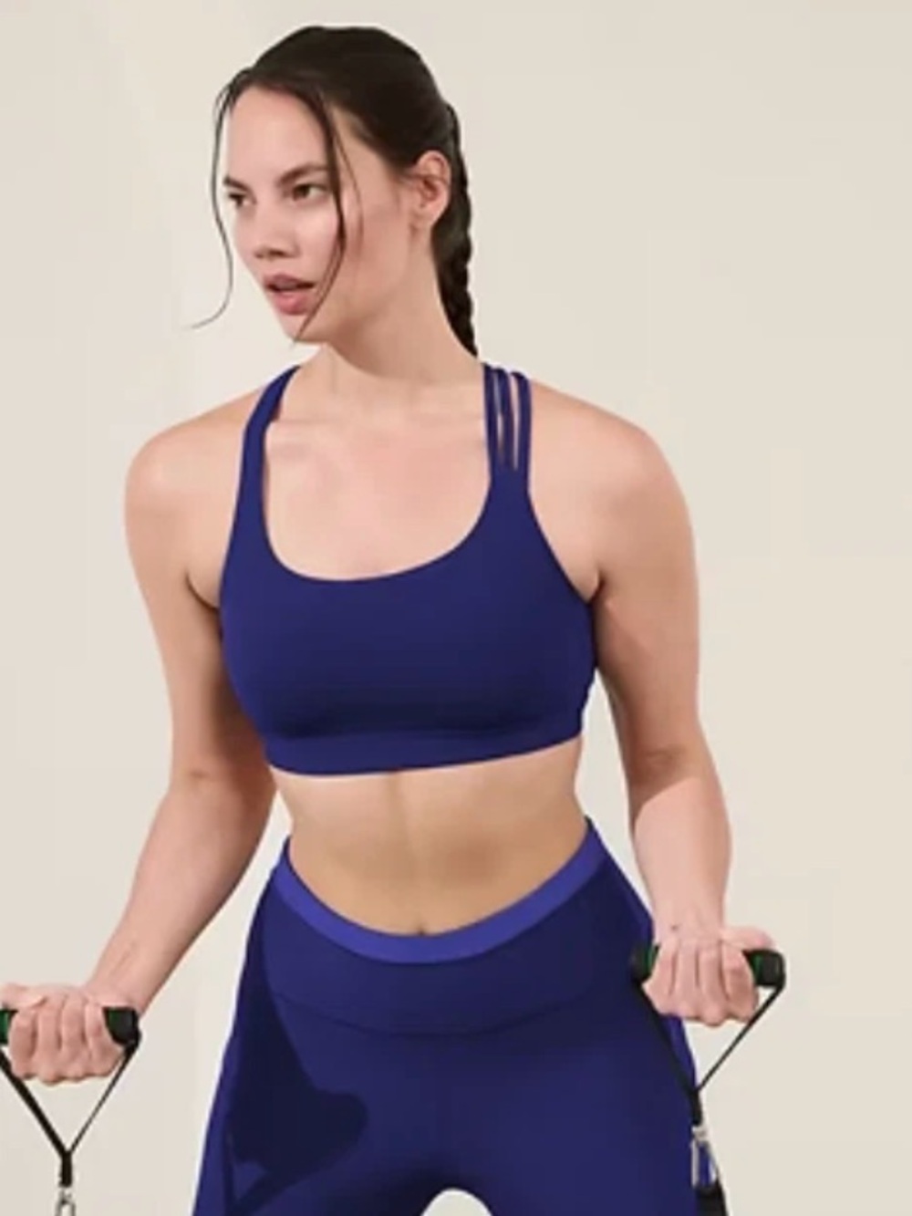 NWT  Athleta Train Free Deep Marine Bra Size XL  A-C Cups.